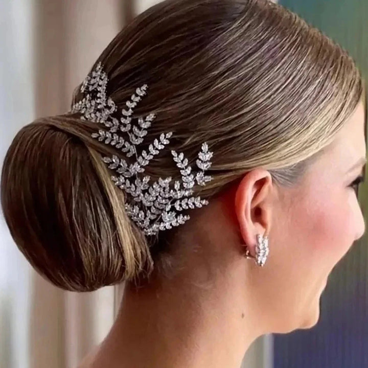 Épingles à Cheveux pour Chignon motif Feuillage – Élégance et Brillance
