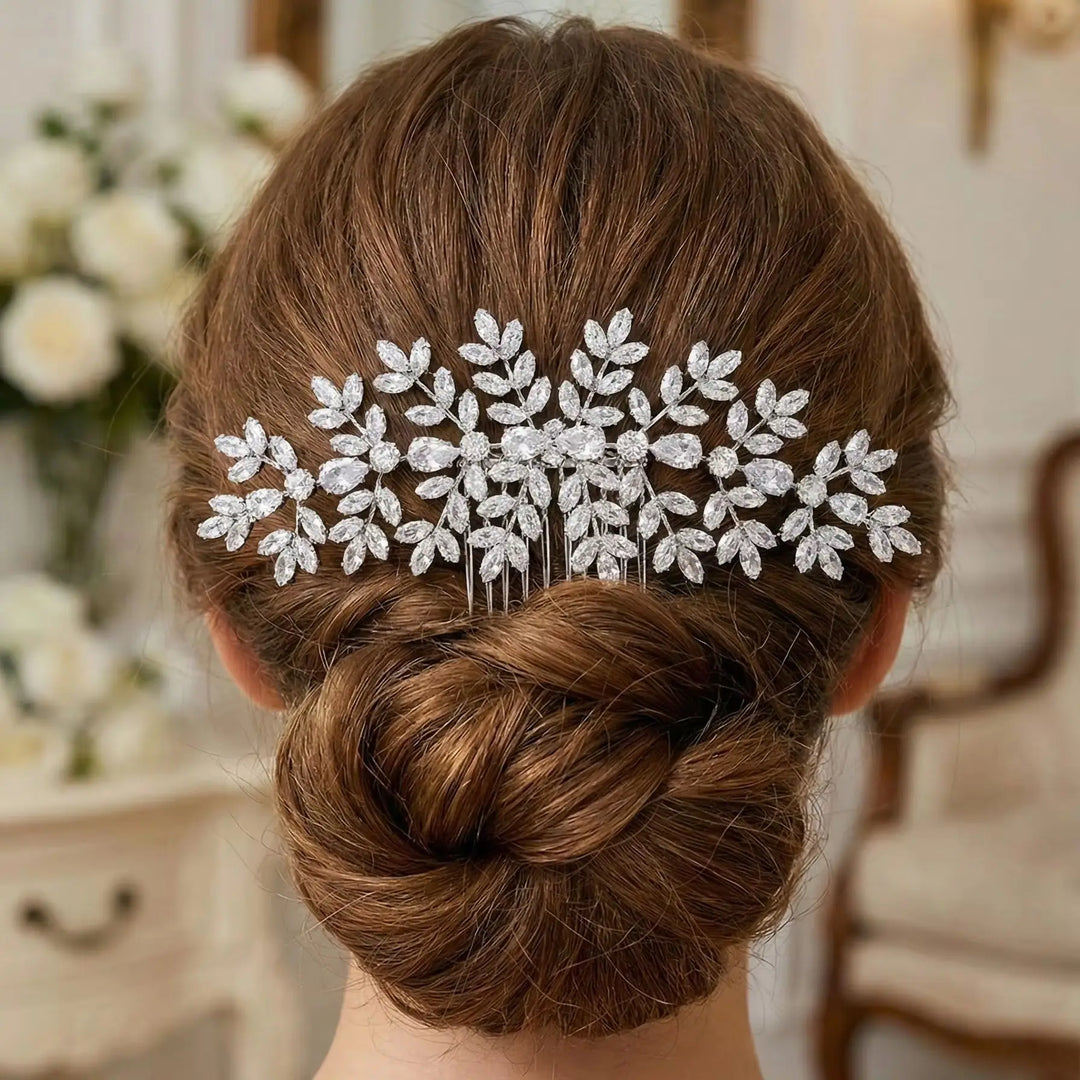 Grand Peigne à Cheveux pour Chignon de Mariage