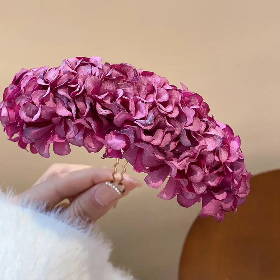 Épingle à cheveux fleurs de lilas violet