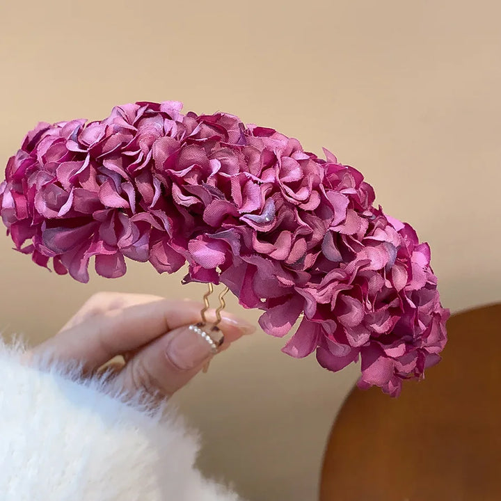 Épingle à cheveux fleurs de lilas violet