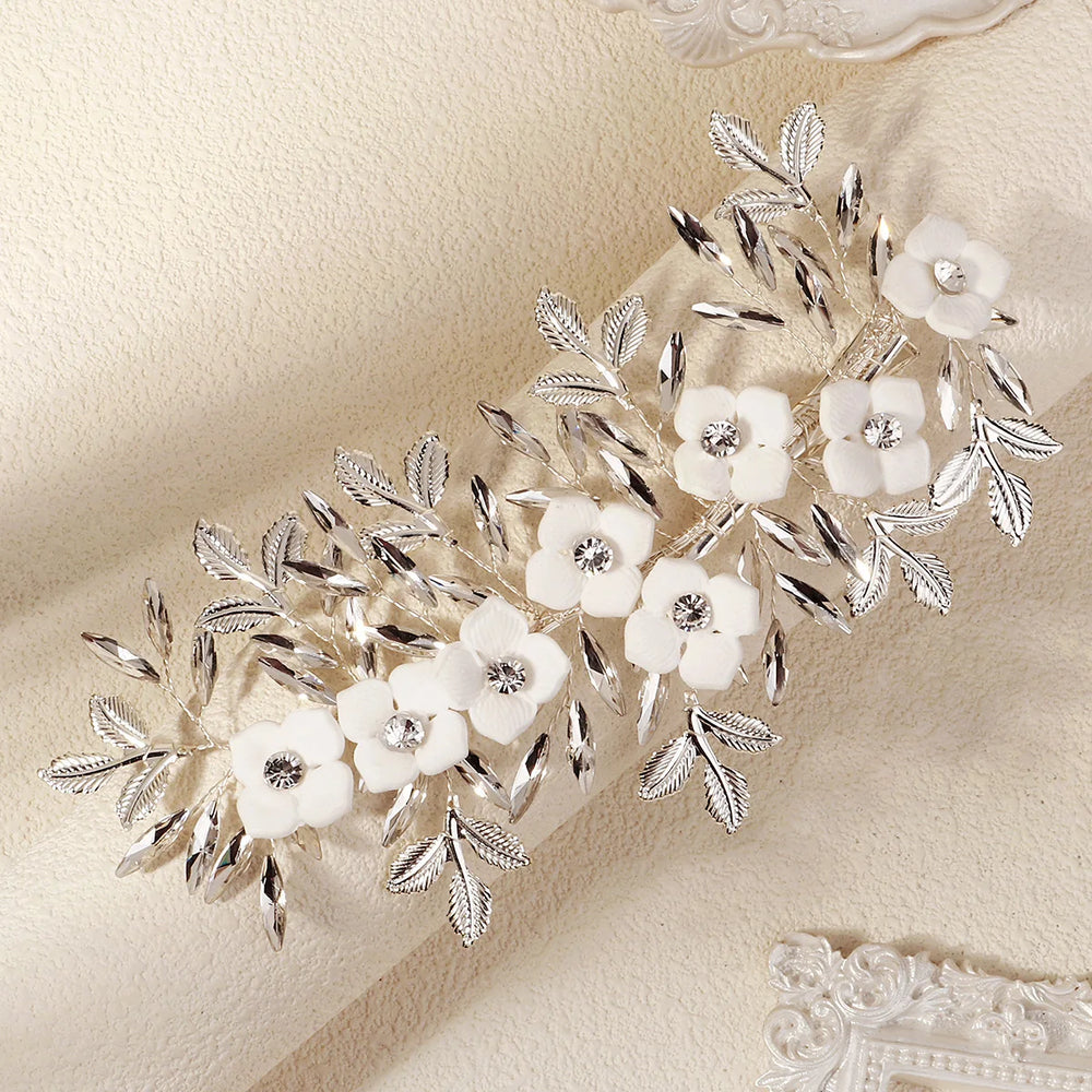 Épingle à Cheveux pour Mariage avec Fleurs – Élégance Bohème et Romantique