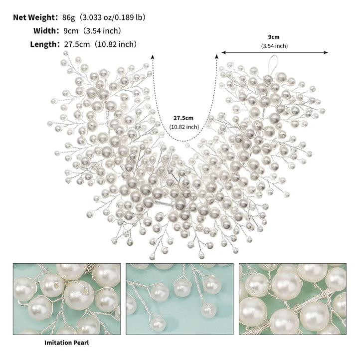 Grande épingle à cheveux à perles pour mariage