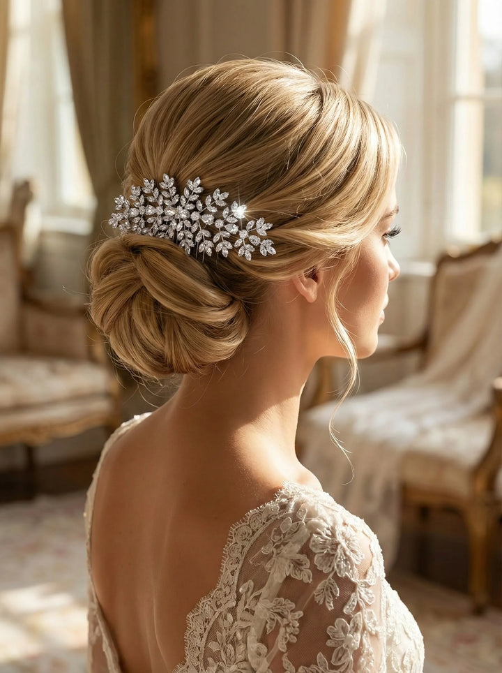 Grand Peigne à Cheveux pour Chignon de Mariage