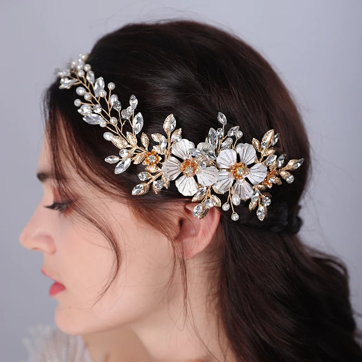 Peigne à cheveux de mariage esprit bohème chic