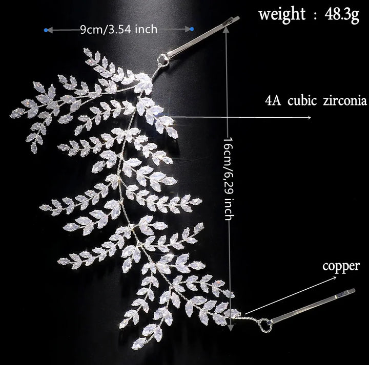 Épingles à Cheveux pour Chignon motif Feuillage – Élégance et Brillance