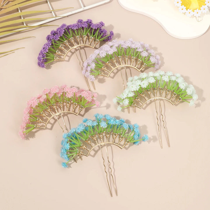 Épingle à cheveux fleurs marguerite bohème chic