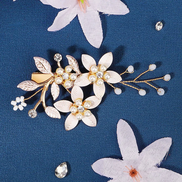 Épingle à Cheveux Mariage Dorée – Élégance Délicate