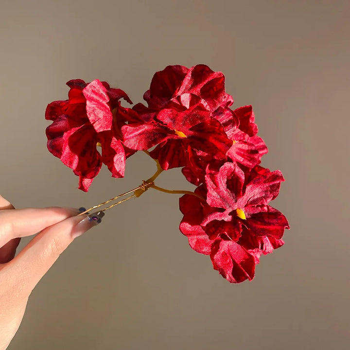 Épingle à cheveux fleurs bohème