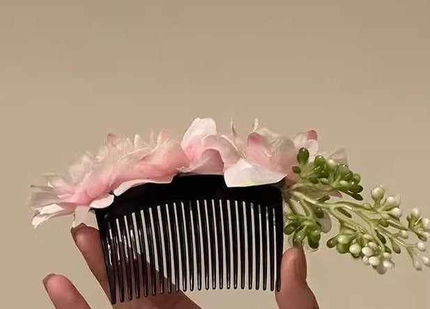 Peigne à Cheveux Fleurs pour Mariage Bohème - accessoire cheveux boho