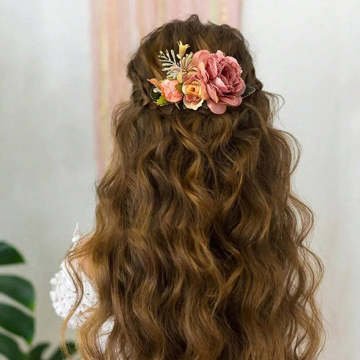 Peigne à Cheveux Fleurs pour Mariage Champêtre