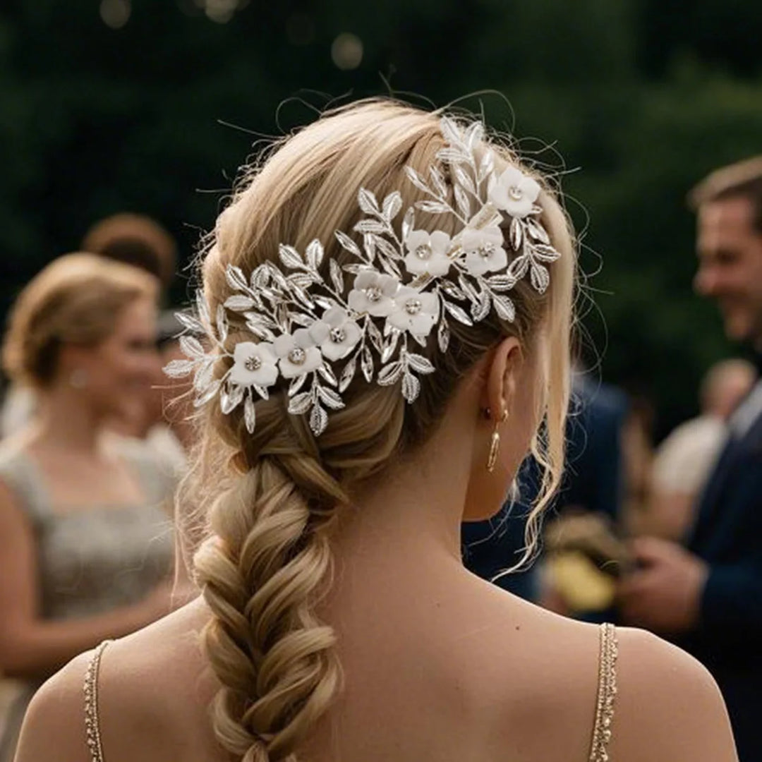 Épingle à Cheveux Mariage Fleurs – Élégance Bohème et Romantique