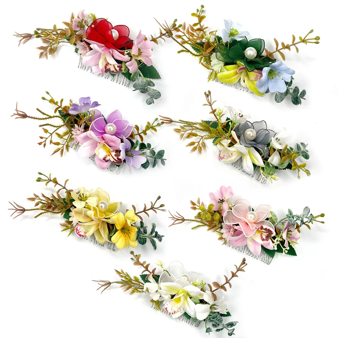 Peigne à Cheveux Fleurs Stabilisées 