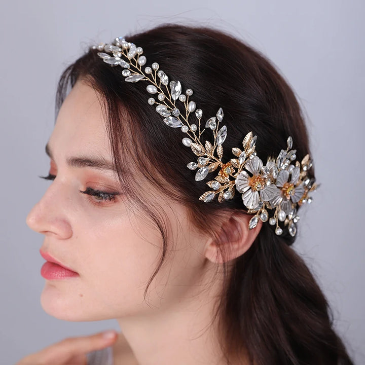 Peigne à cheveux de mariage esprit bohème chic