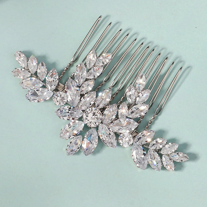 Peigne à Cheveux Cristal pour Chignon de Mariée