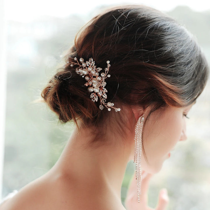 Peigne à Cheveux Bijou Perlé