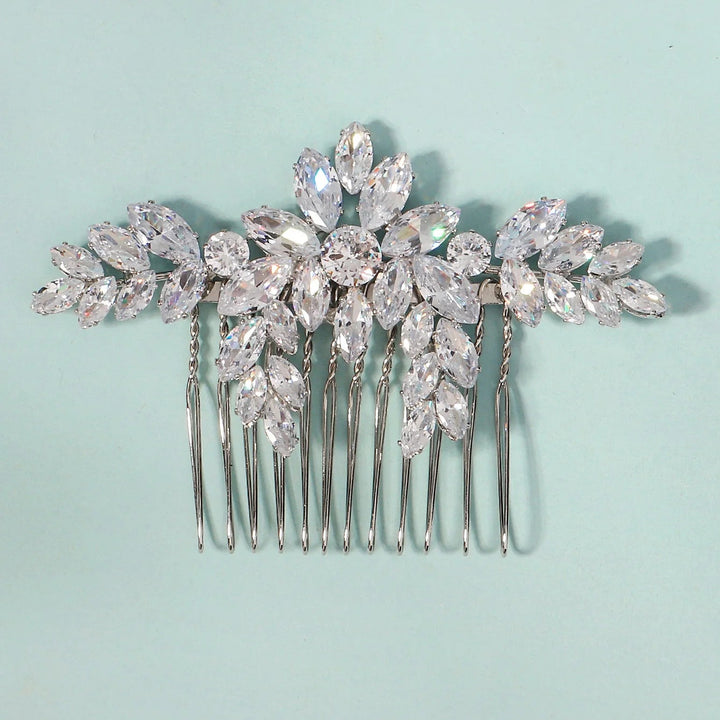 Peigne à Cheveux Cristal pour Chignon de Mariée