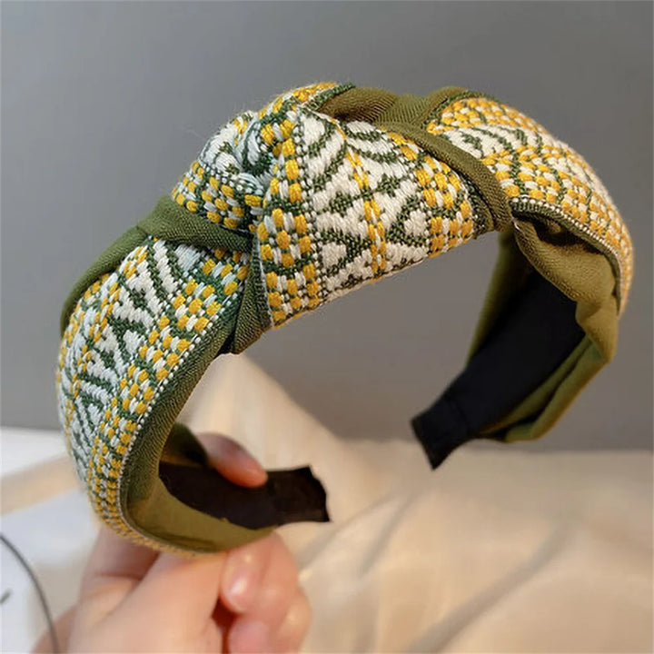Serre-tête Tweed Vintage Femme – Bandeau Chic Automne - Hiver