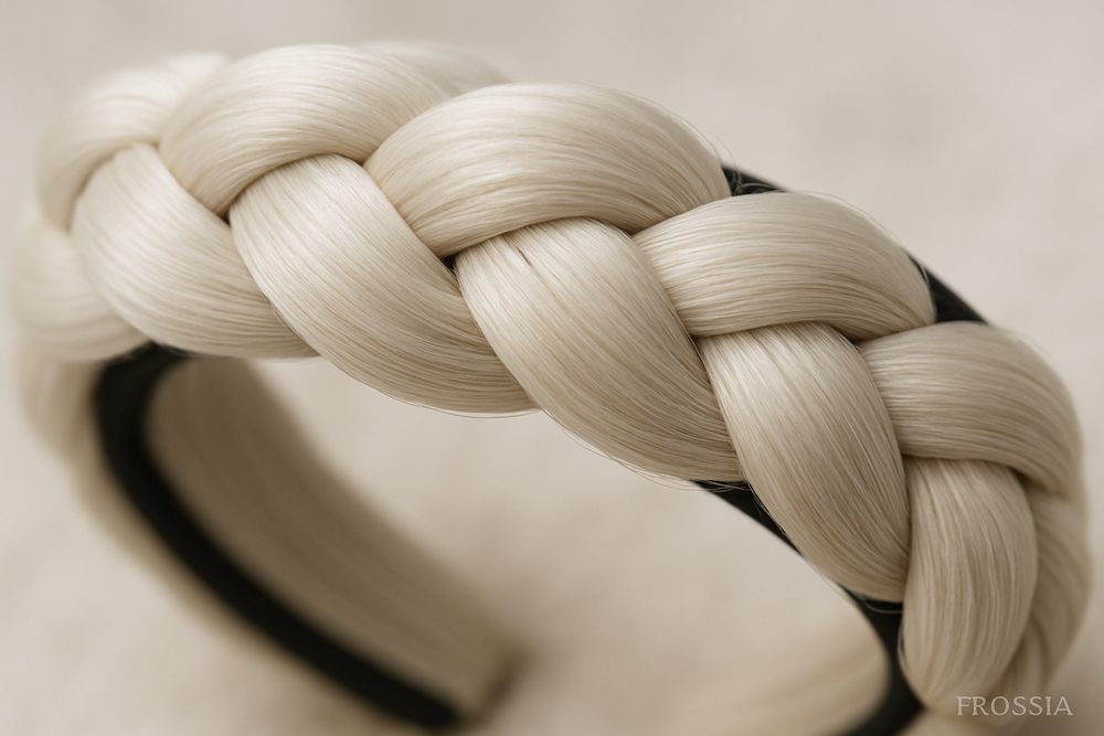 Bandeau Tresse Blond Polaire - Détail