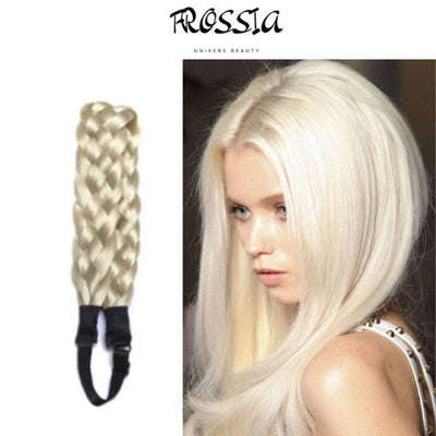 Bandeau Tressé Cheveux | Bandeau Tressé Blond Polaire | Frossia 