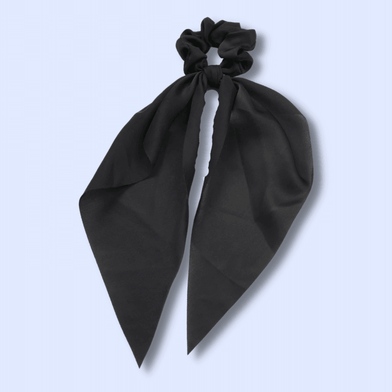 Chouchou Foulard Uni couleur Noir