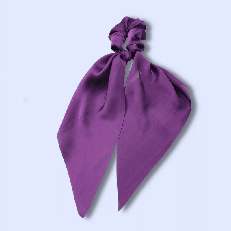 Chouchou Foulard Uni couleur Violet