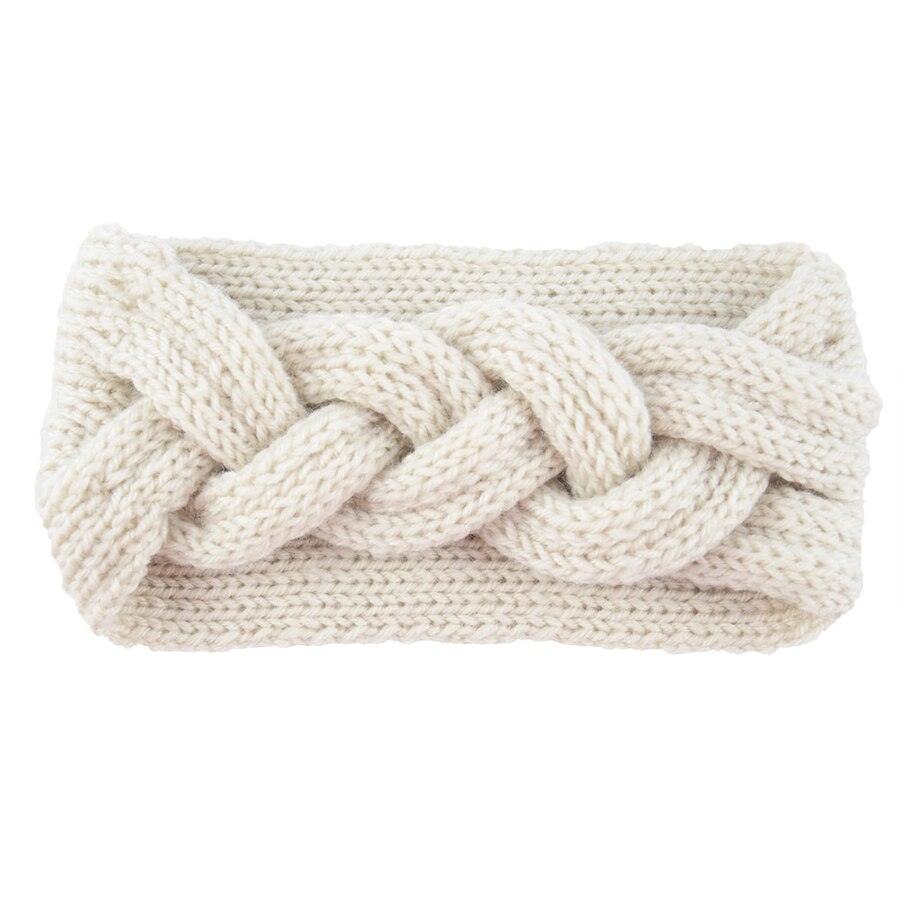 Bandeau cheveux tricote blanc | Bandeau cheveux tricot