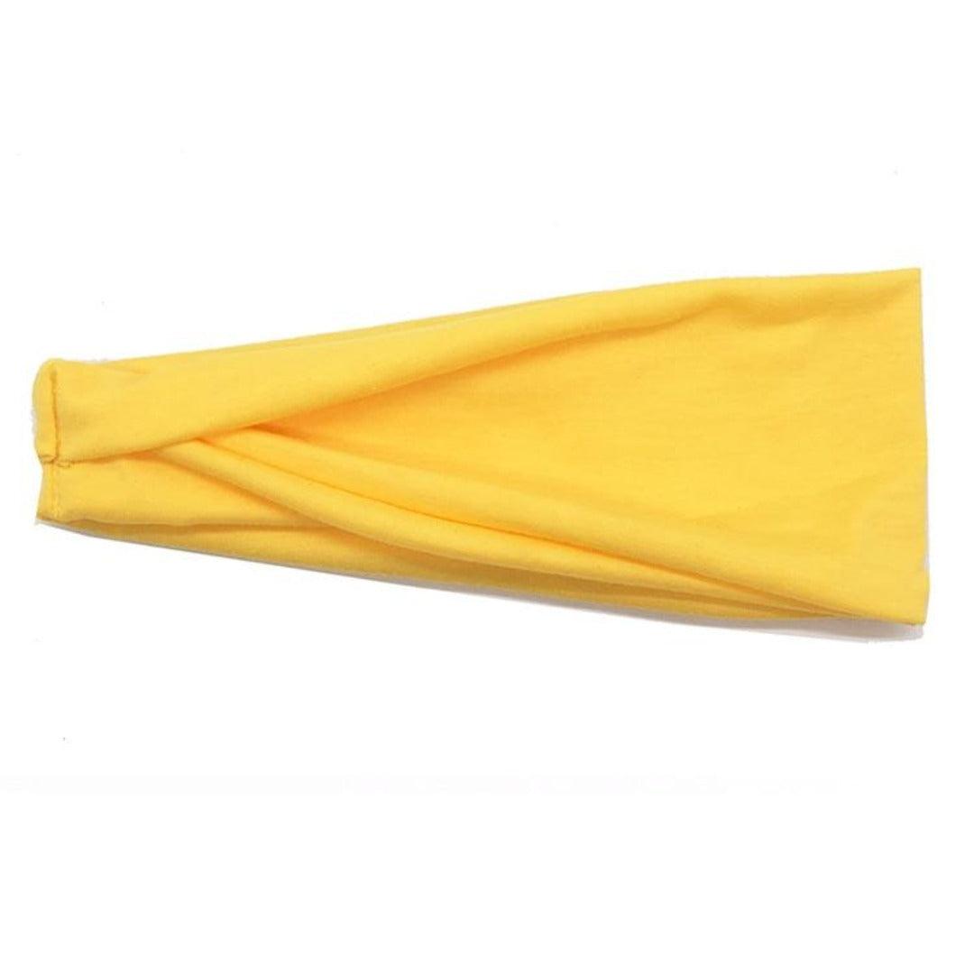 Bandeau cheveux élastique jaune | Frossia