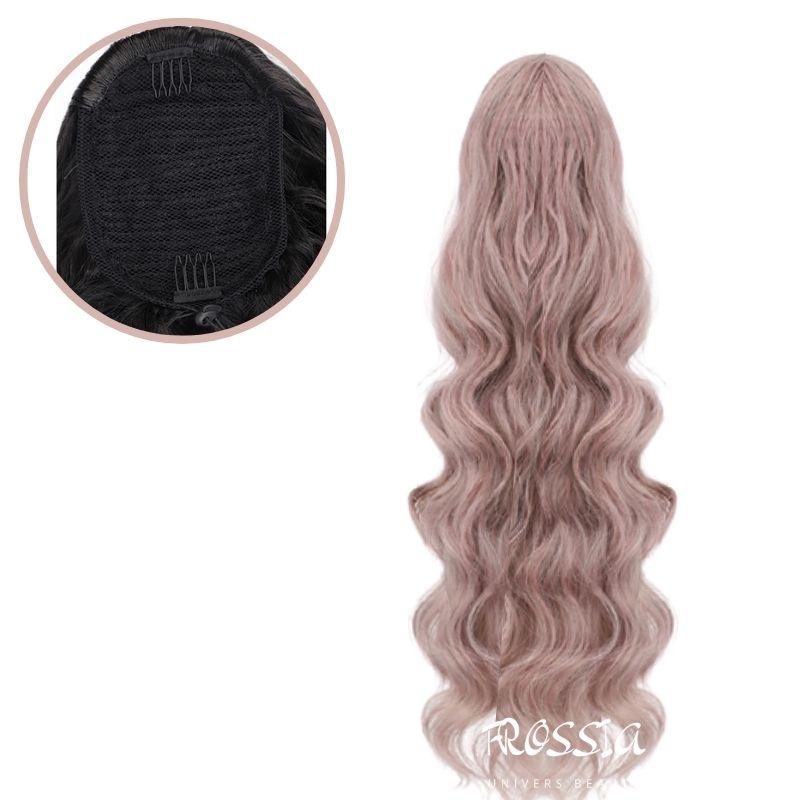Extension Cheveux Queue de Cheval couleur Rose | Frossia