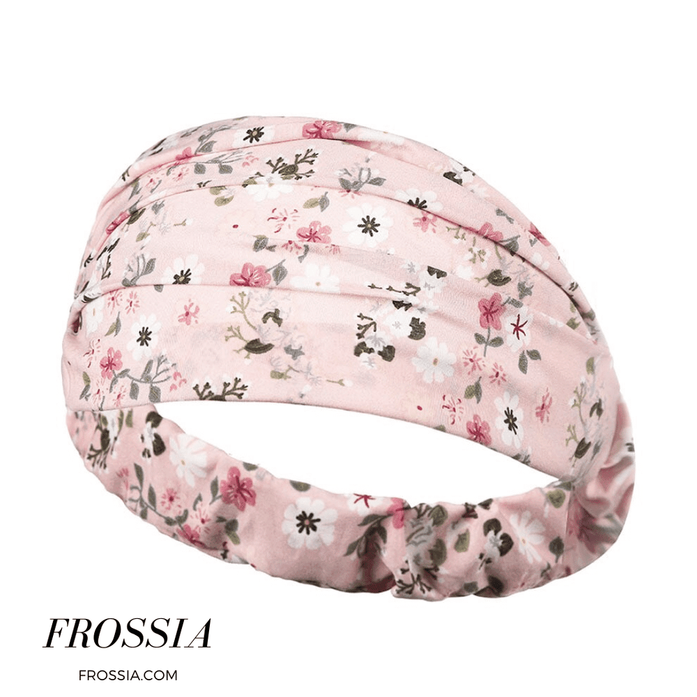 Bandeau Cheveux rose pour femme style Bohème | Frossia