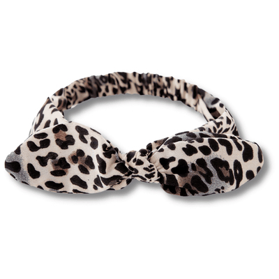 Bandeau Cheveux Noeud Léopard