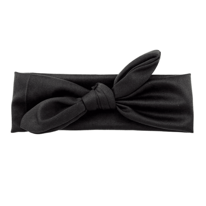 Bandeau Cheveux Noir avec Nœud