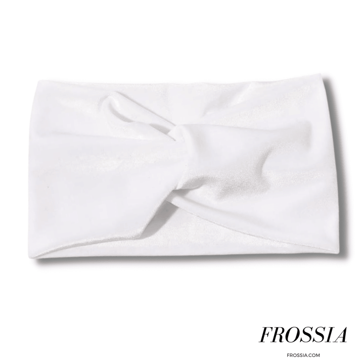 Bandeau blanc velours cheveux | Frossia