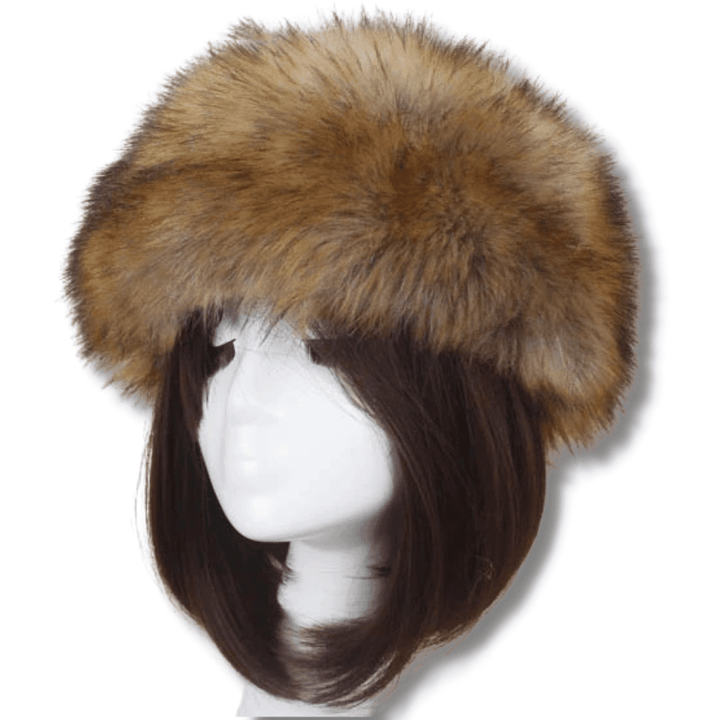 Bandeau Cheveux Fourrure Marron | bandeau fourrure femme gris siberien
