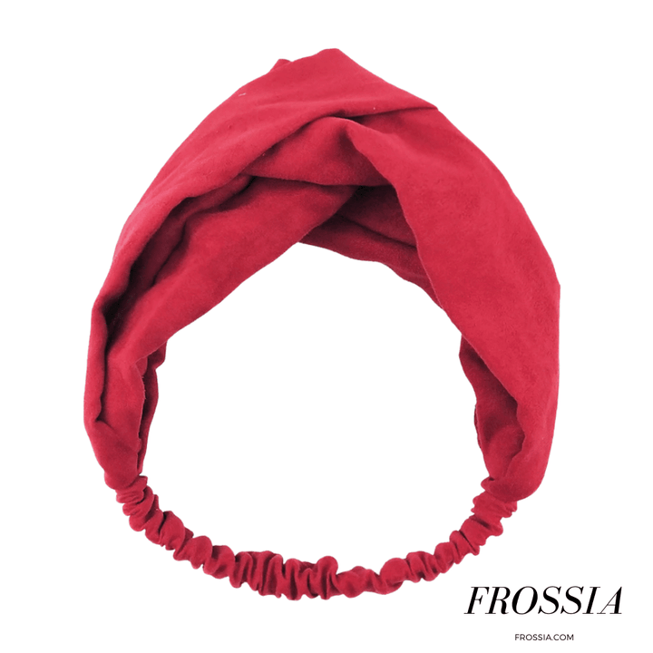 Bandeau cheveux femme uni rouge | Frossia