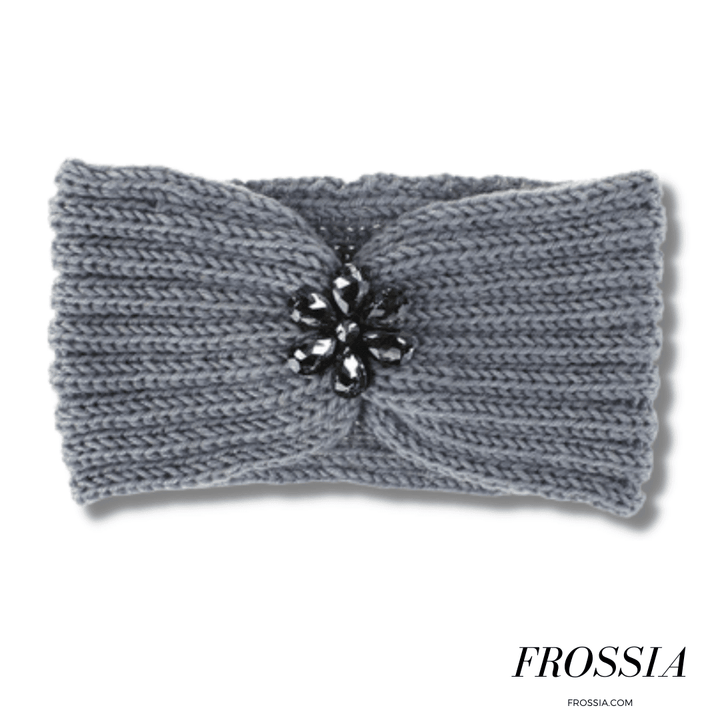 Bandeau gris avec bijoux pour cheveux | Frossia