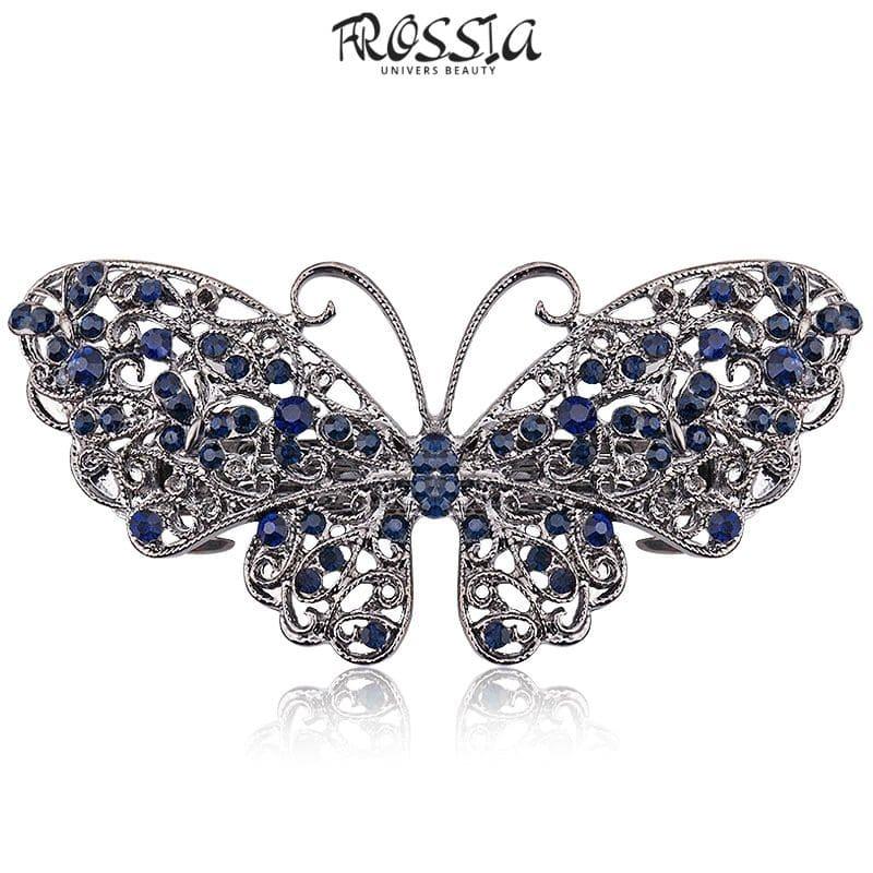 Inilbran Barrette Papillon Cristal Vintage Barrette Papillon Argent Inilbran Barrette Papillon Cristal Vintage Barrette Papillon Argent