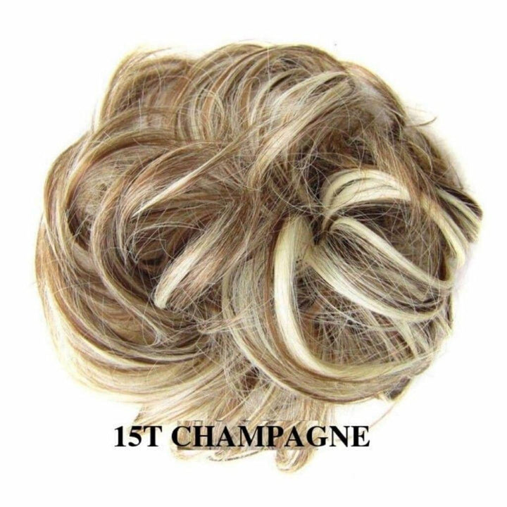 Chignon Postiche Blonde | Chouchou Faux Cheveux Blond | Frossia