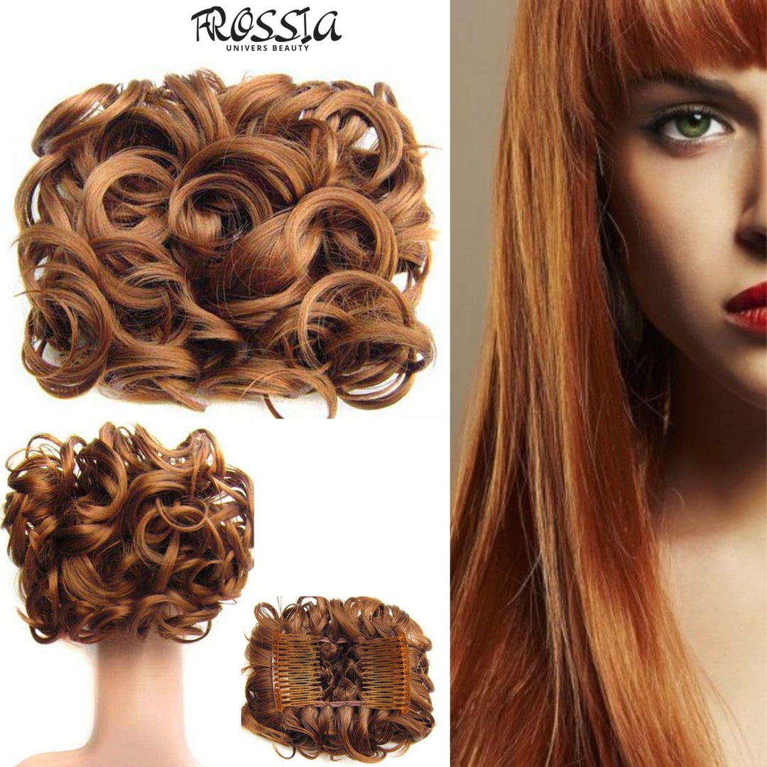 Extension cheveux roux | Postiche chignon- Frossia 