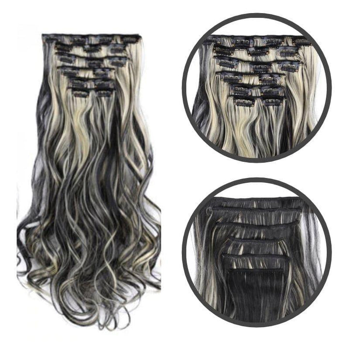 extension cheveux meche blonde | tie and dye