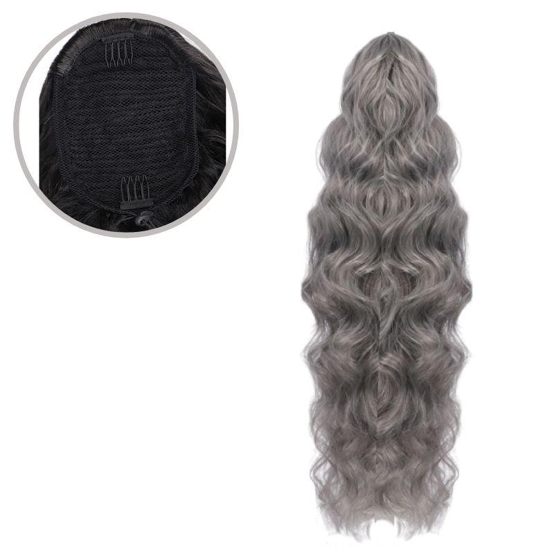 Extension Cheveux Queue de Cheval de couleur gris | Frossia