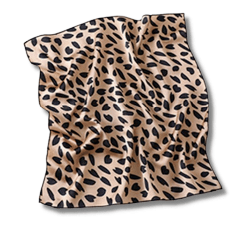 foulard cheveux imprimé leopard