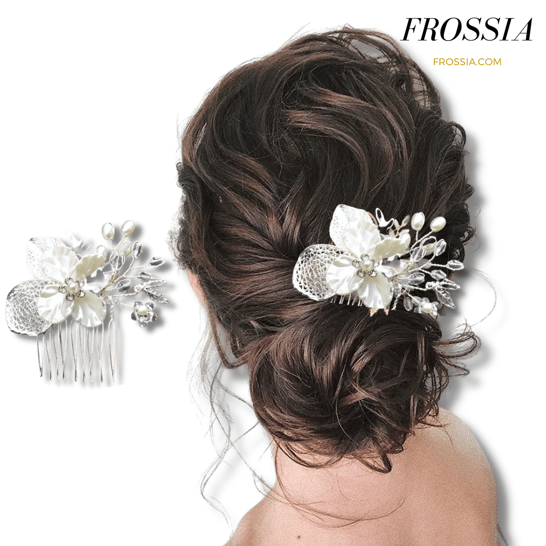 Peigne a cheveux de fleur pour mariage | Frossia