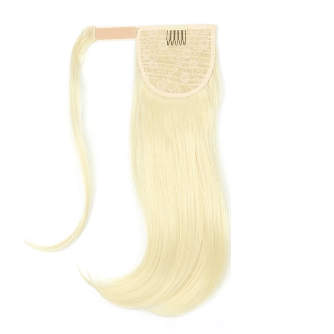 Postiche Cheveux Queue de Cheval de couleur Blond Platine | Frossia