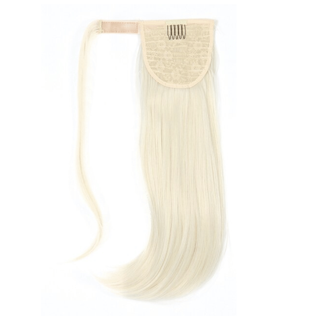 Postiche Cheveux Queue de Cheval de couleur Blond Polaire | Frossia