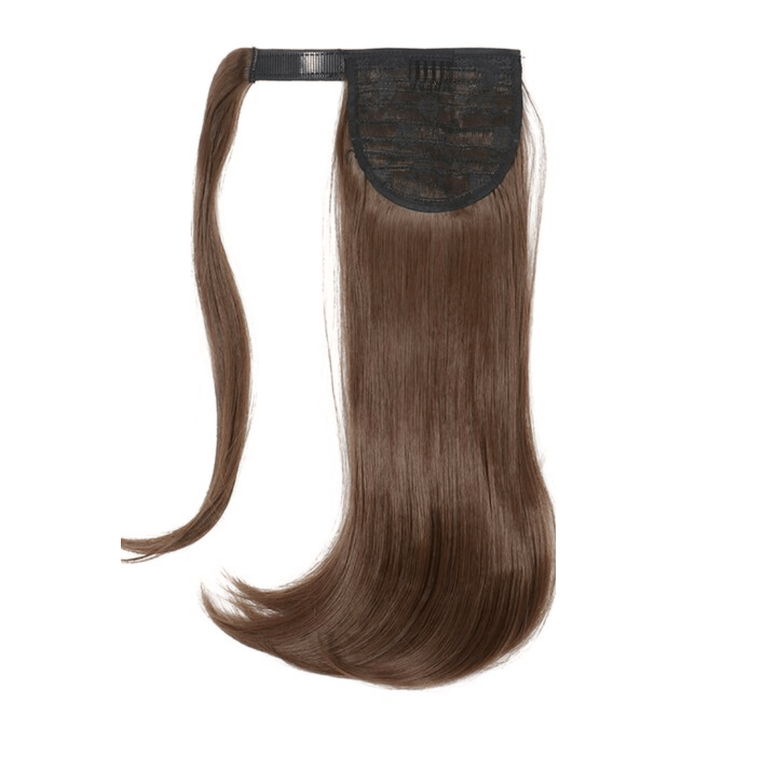 Postiche Cheveux Queue de Cheval de couleur Châtain Foncé | Frossia