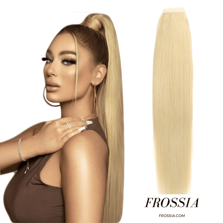 Postiche Queue de Cheval Cheveux Naturels Blonde | Frossia
